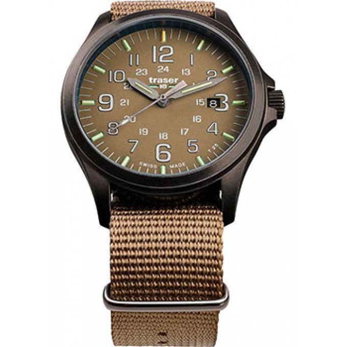 Швейцарские наручные мужские часы TRASER TR.108631. Коллекция Officer Pro W213669
