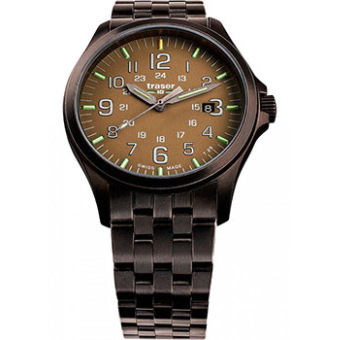 Швейцарские наручные мужские часы TRASER TR.108738. Коллекция Officer Pro W213679
