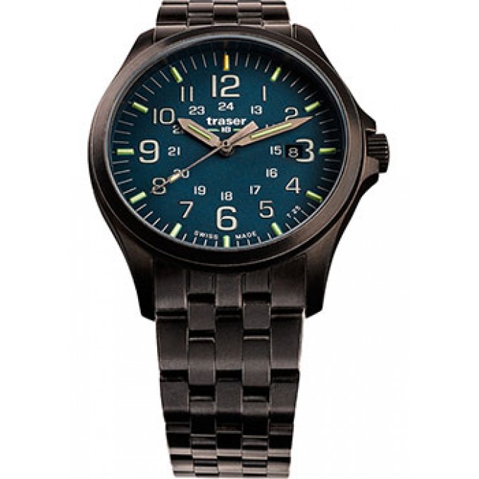 Швейцарские наручные мужские часы TRASER TR.108739. Коллекция Officer Pro W213680