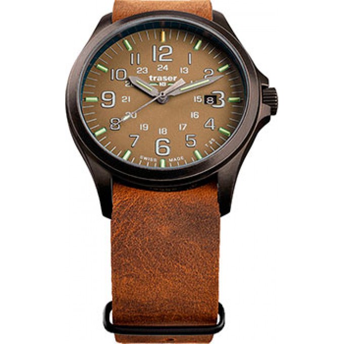 Швейцарские наручные мужские часы TRASER TR.108736. Коллекция Officer Pro W222961